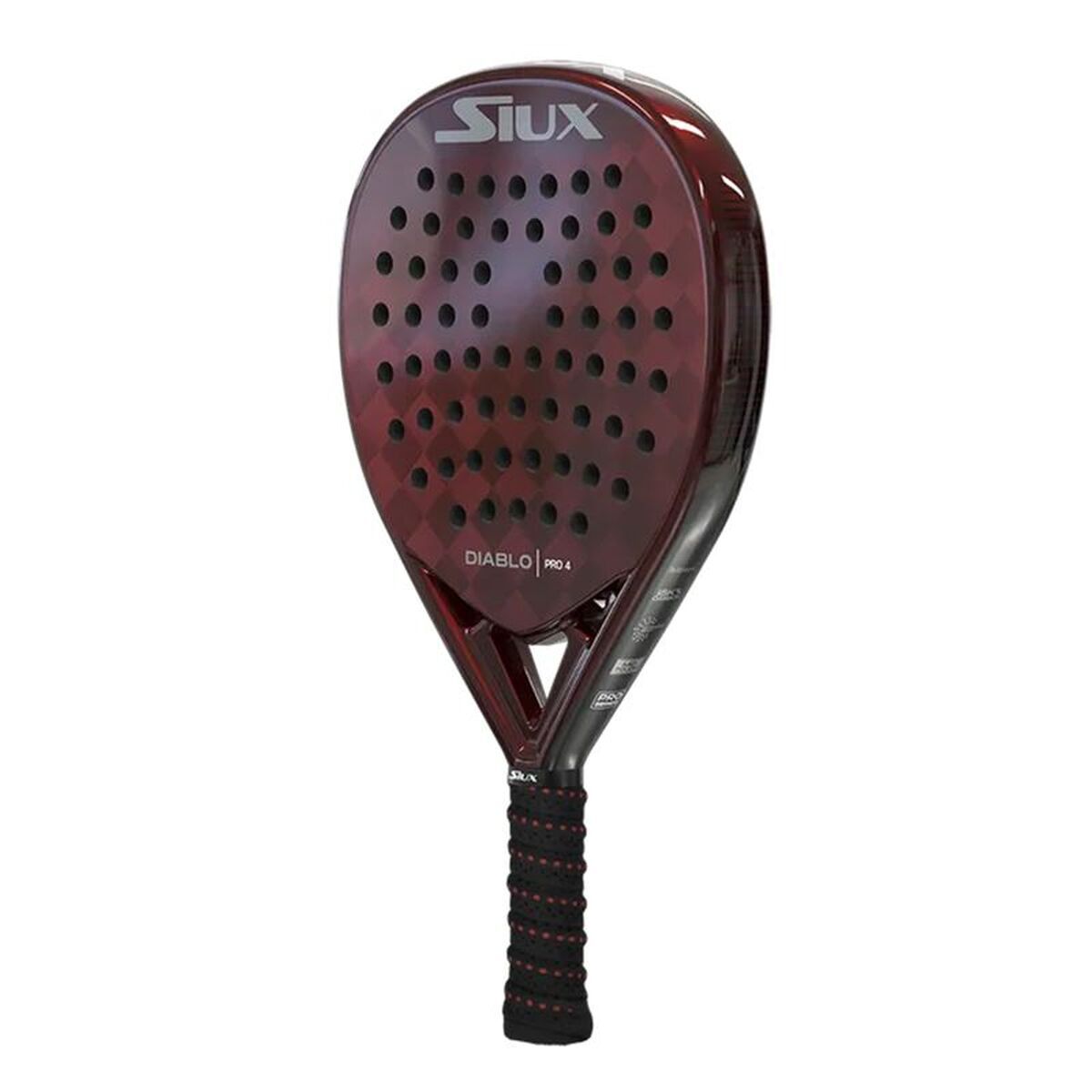 Padel Racket Siux Diablo Pro 4 Donkerrood Donkergrijs EVA