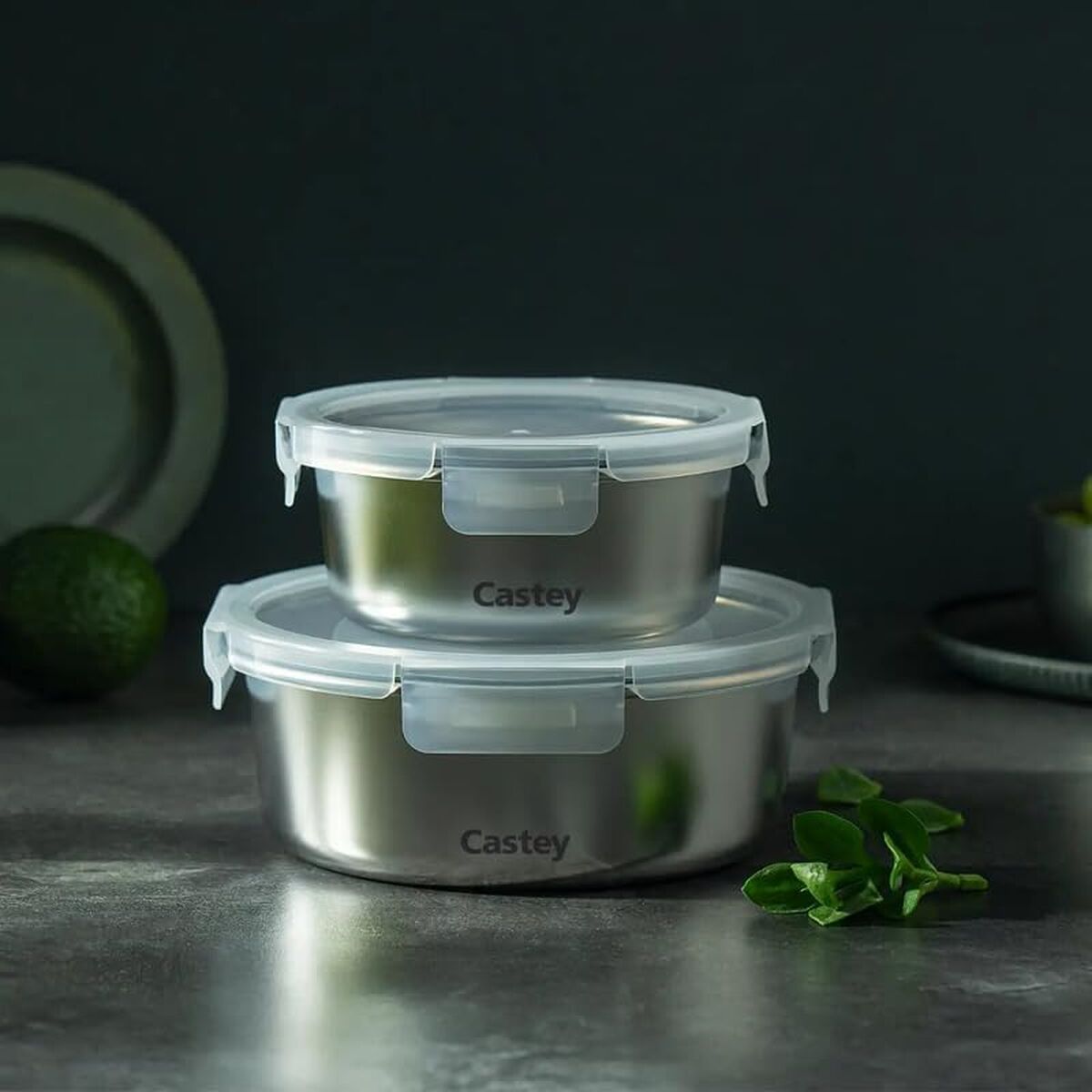 Lunchbox Castey C-B650 Zilverkleurig Roestvrij staal Compact 650 ml