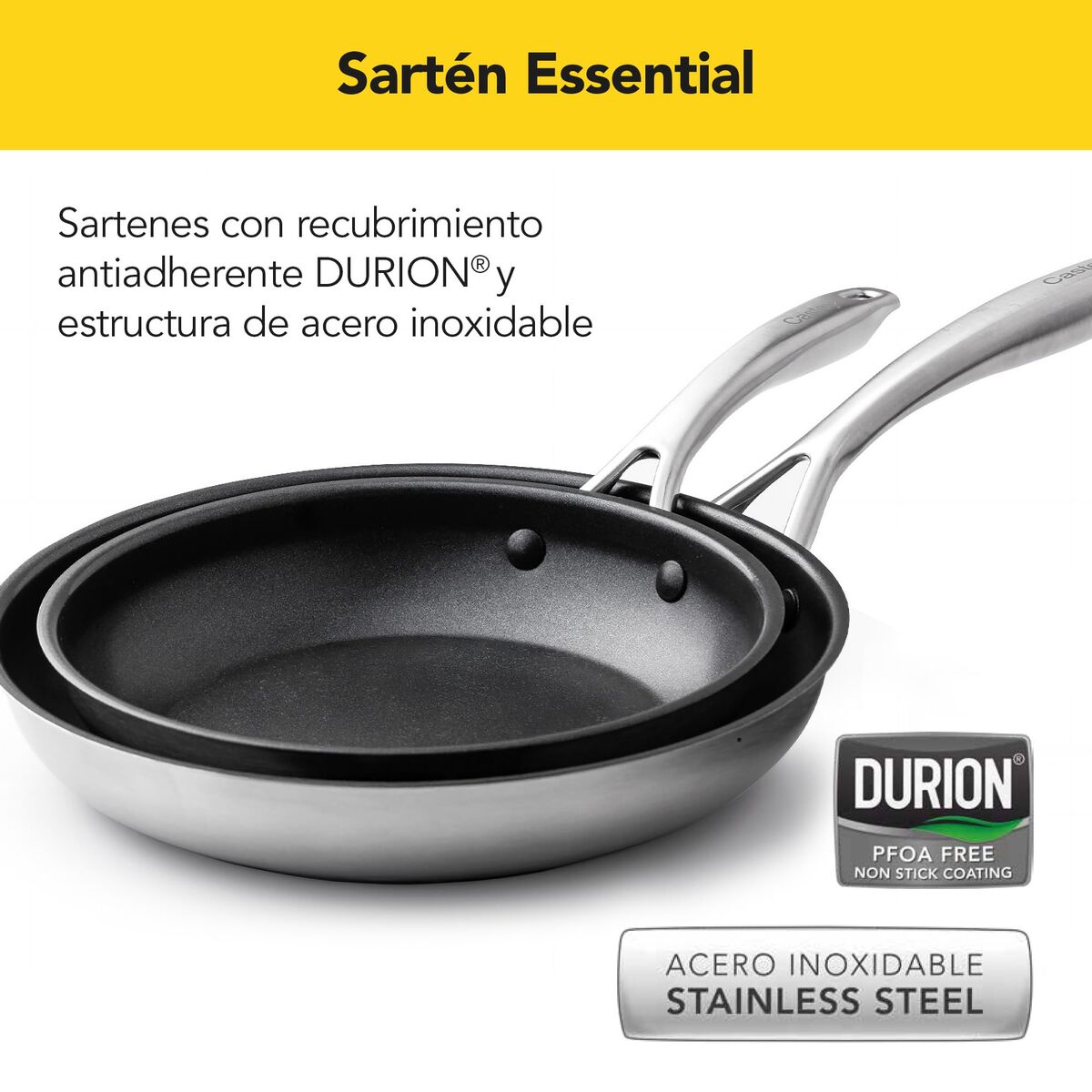 Pan Castey EA-S18 Grey Stainless steel Ø 18 cm, view 2