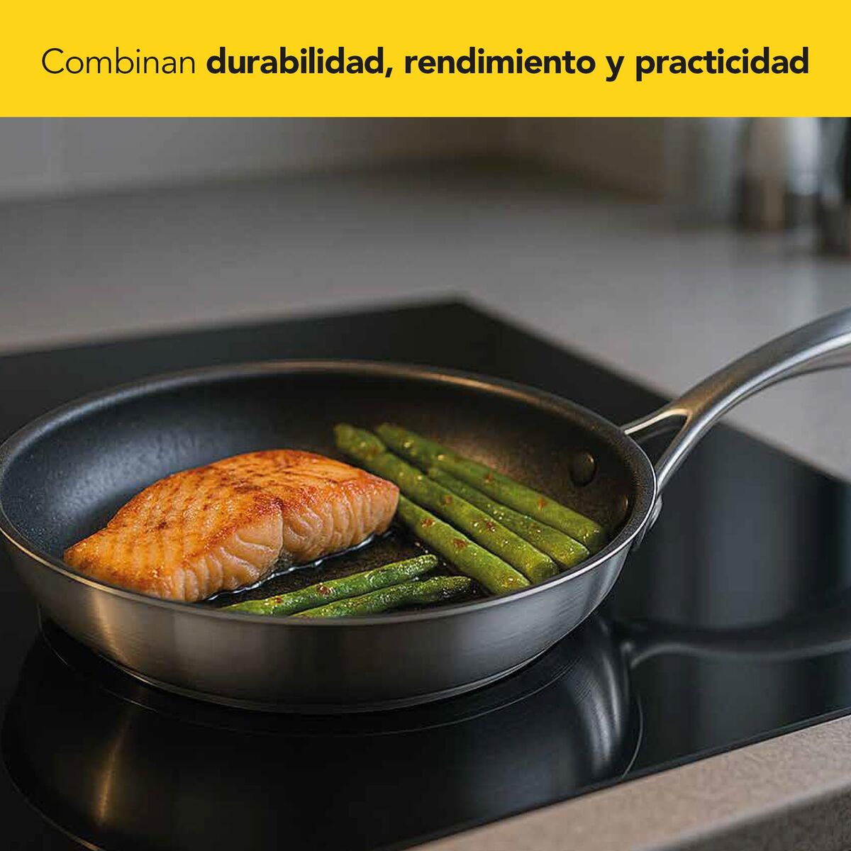 Pan Castey EA-S18 Grey Stainless steel Ø 18 cm, view 3