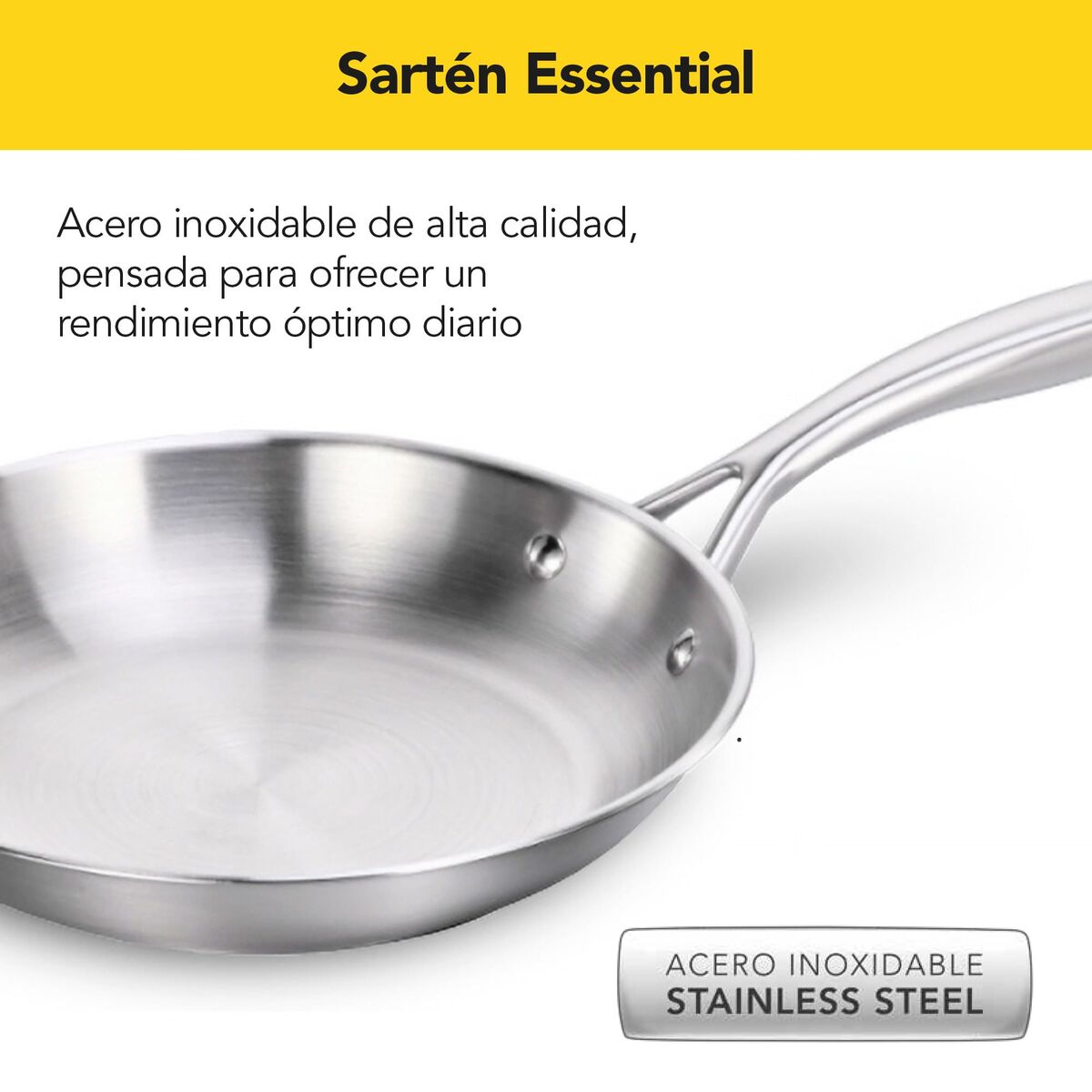 Pan Castey E-S26 Grijs Roestvrij staal Ø 26 cm
