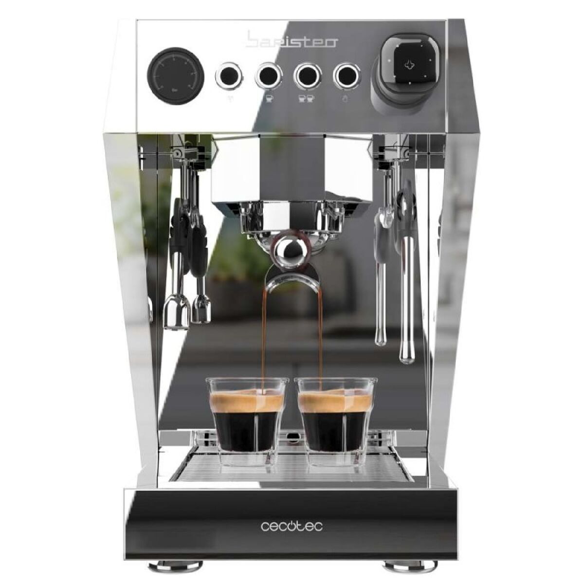 Cecotec Cafetera Express de Brazo Baristeo Brava 3150 W 15 bar 2,5 L Negra
