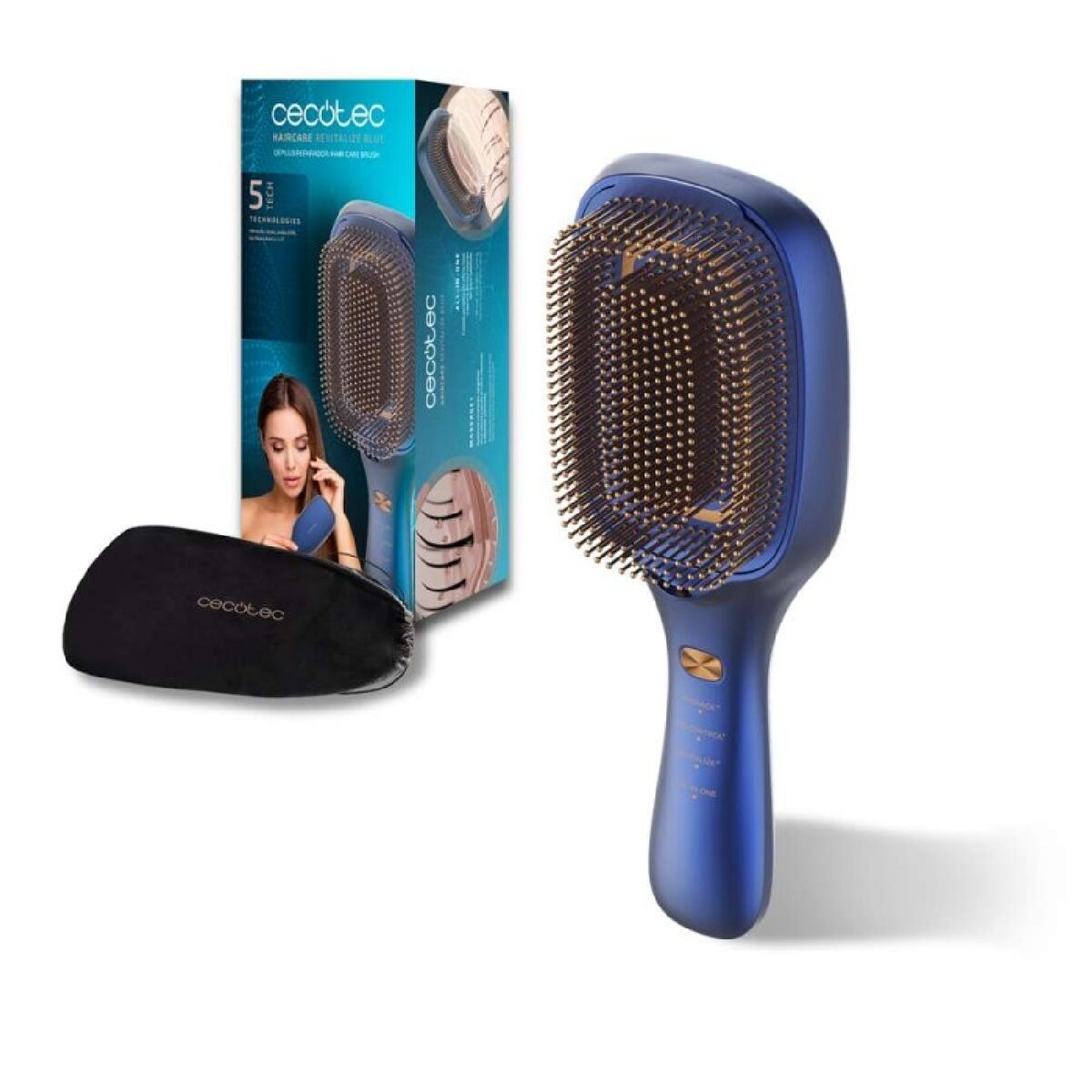 Cepillo Regenerador Capilar Cecotec HairCare Revitalize Blue