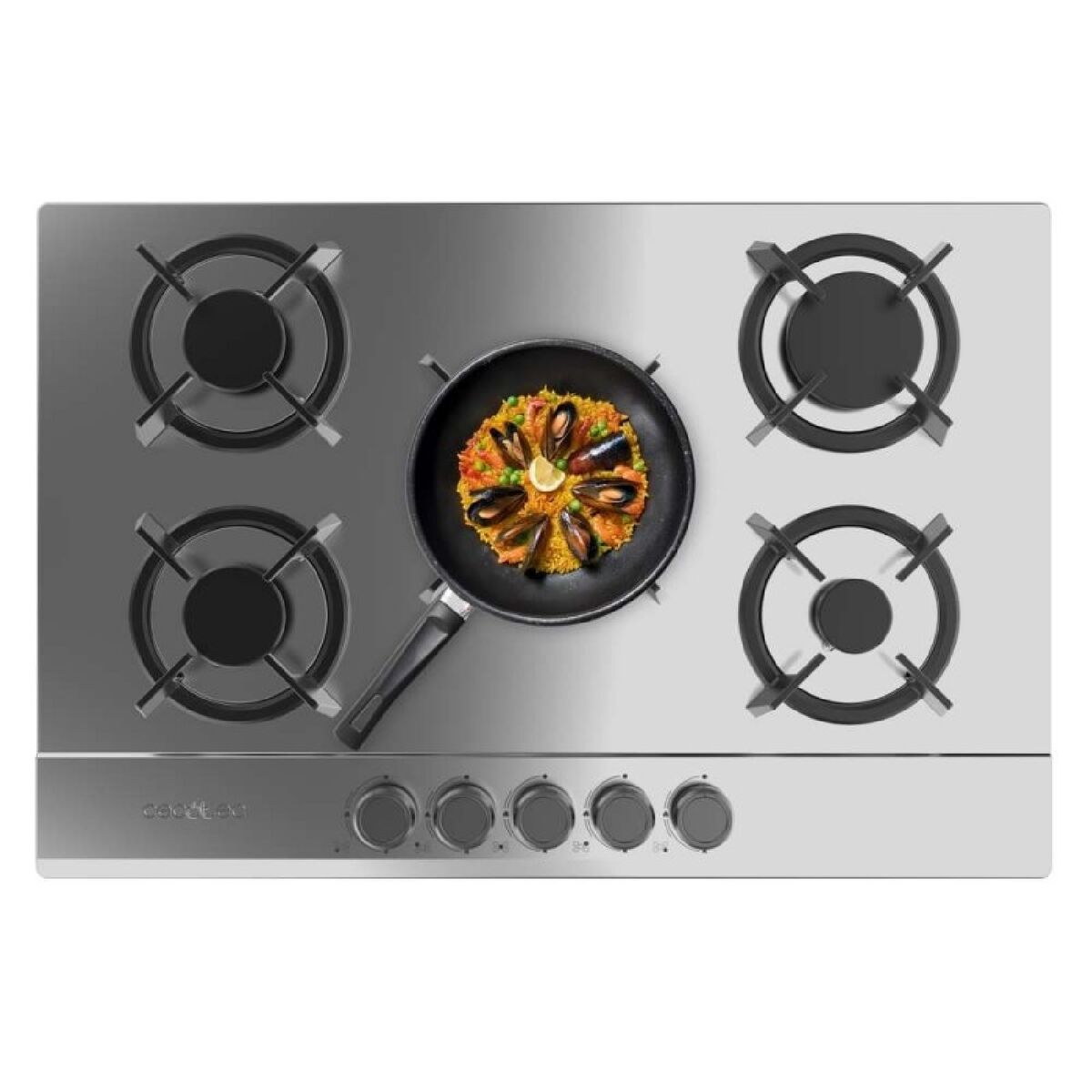 Placa de Gas Cecotec Bolero Squad G 5200S Inox 11000 W 75 x 50 cm