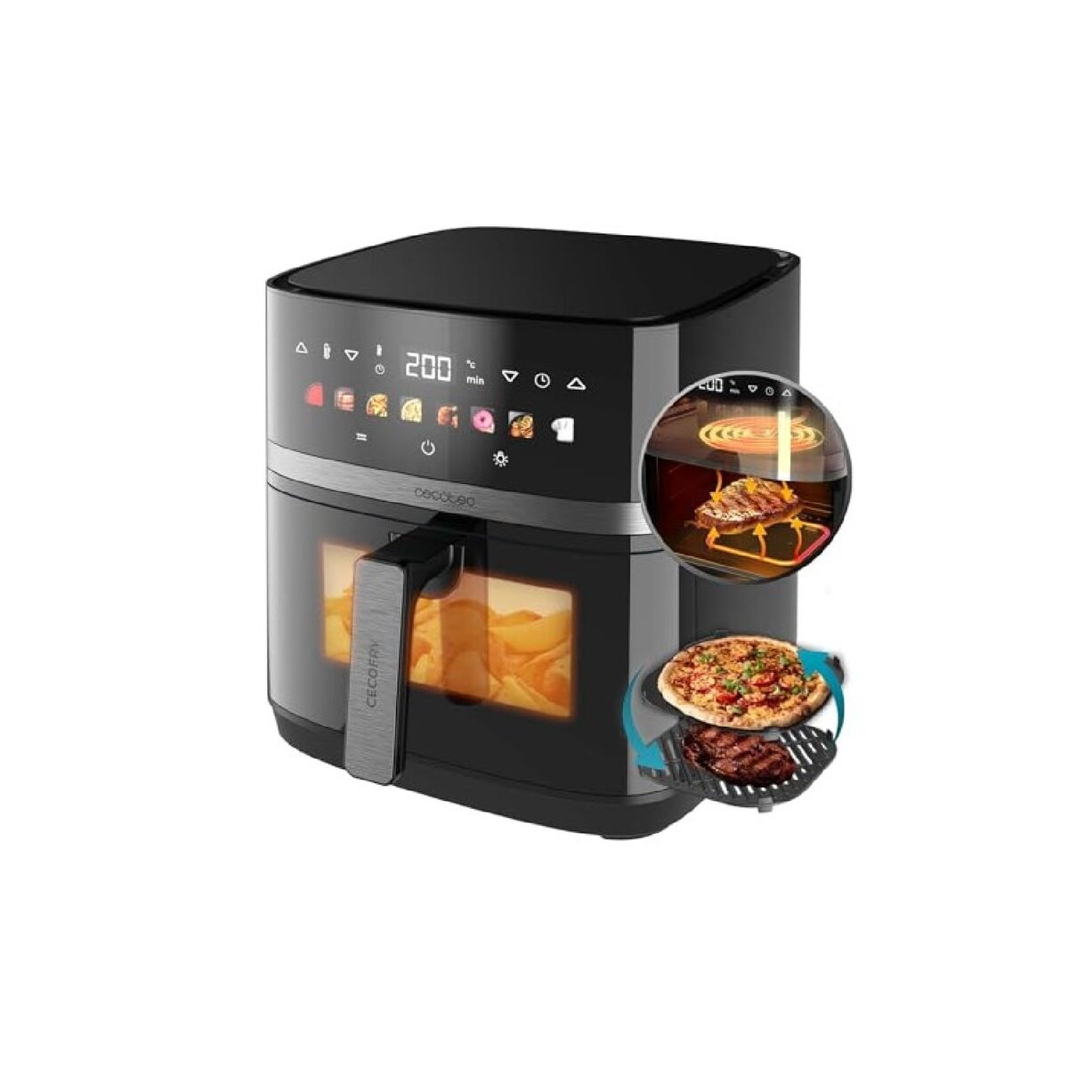 Freidora de Aire Cecotec Cecofry&Grill Duoheat 8000 2200 W 8 L