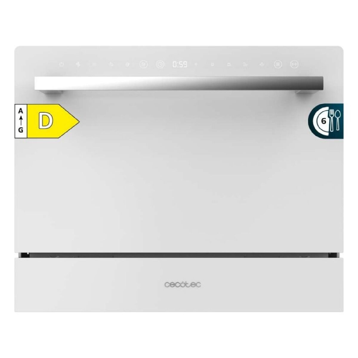 Lavavajillas Cecotec Bolero Aguazero 2400 White Glass 1380 W Mini