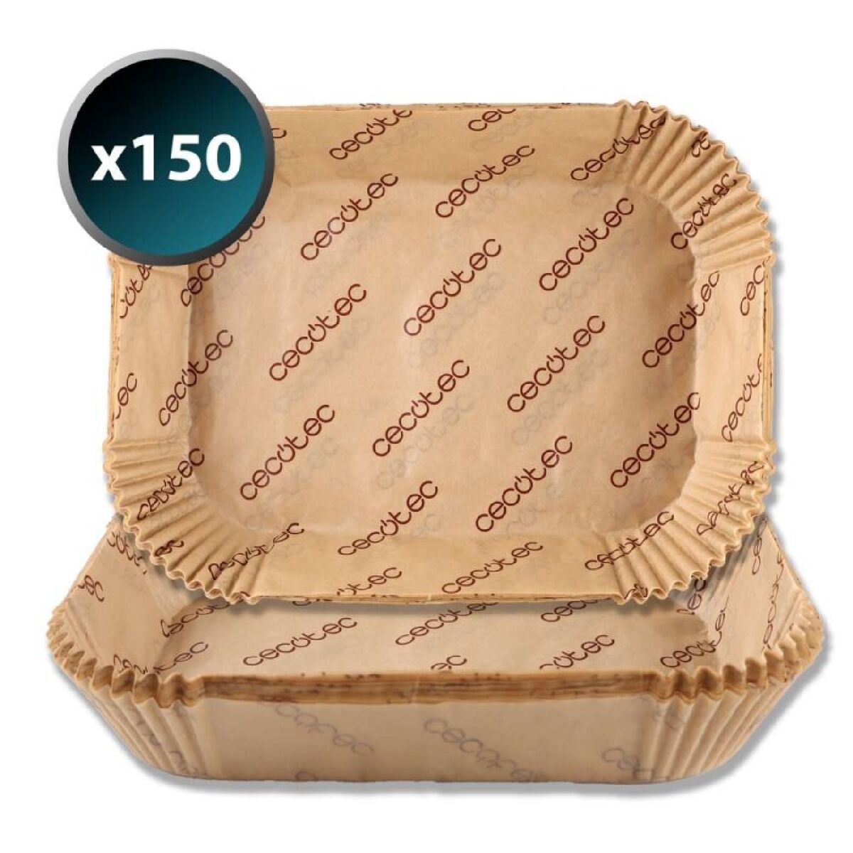 Papel para freidora de aire Cecotec Cecofry TwinBucket 24 x 18 x 4,5 cm 150 Unidades