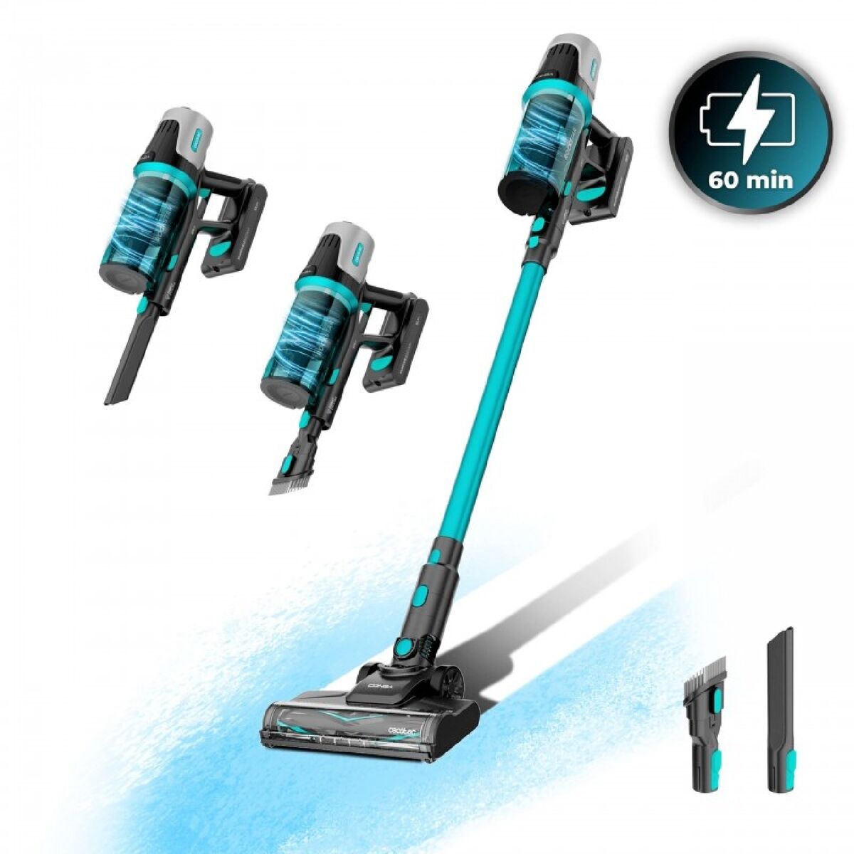 Aspirador Escoba Cecotec Conga Rockstar 1500 Horizon X-Treme XL 215 W Sin bolsa