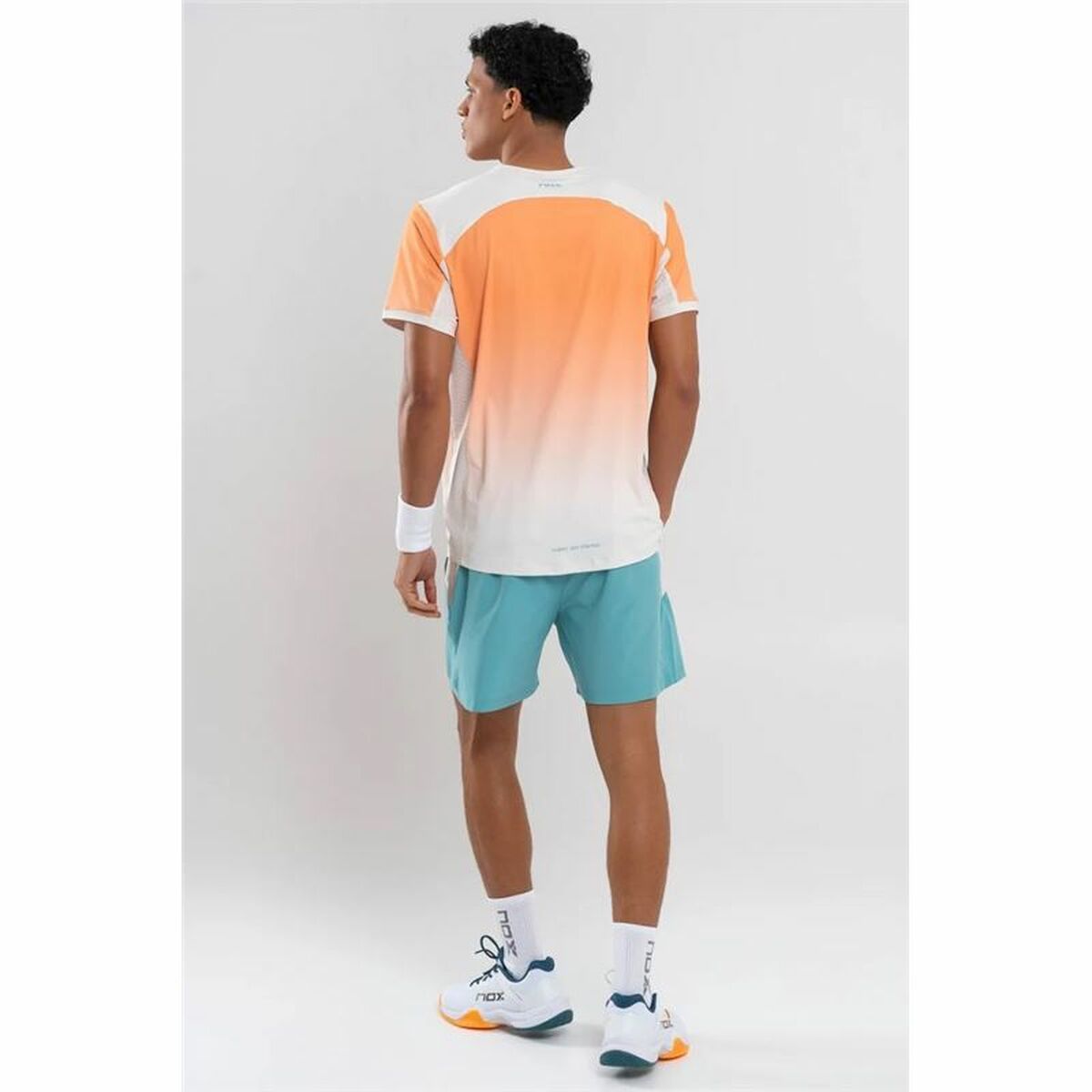 Heren-T-Shirt met Korte Mouwen Nox Pro Mock Oranje