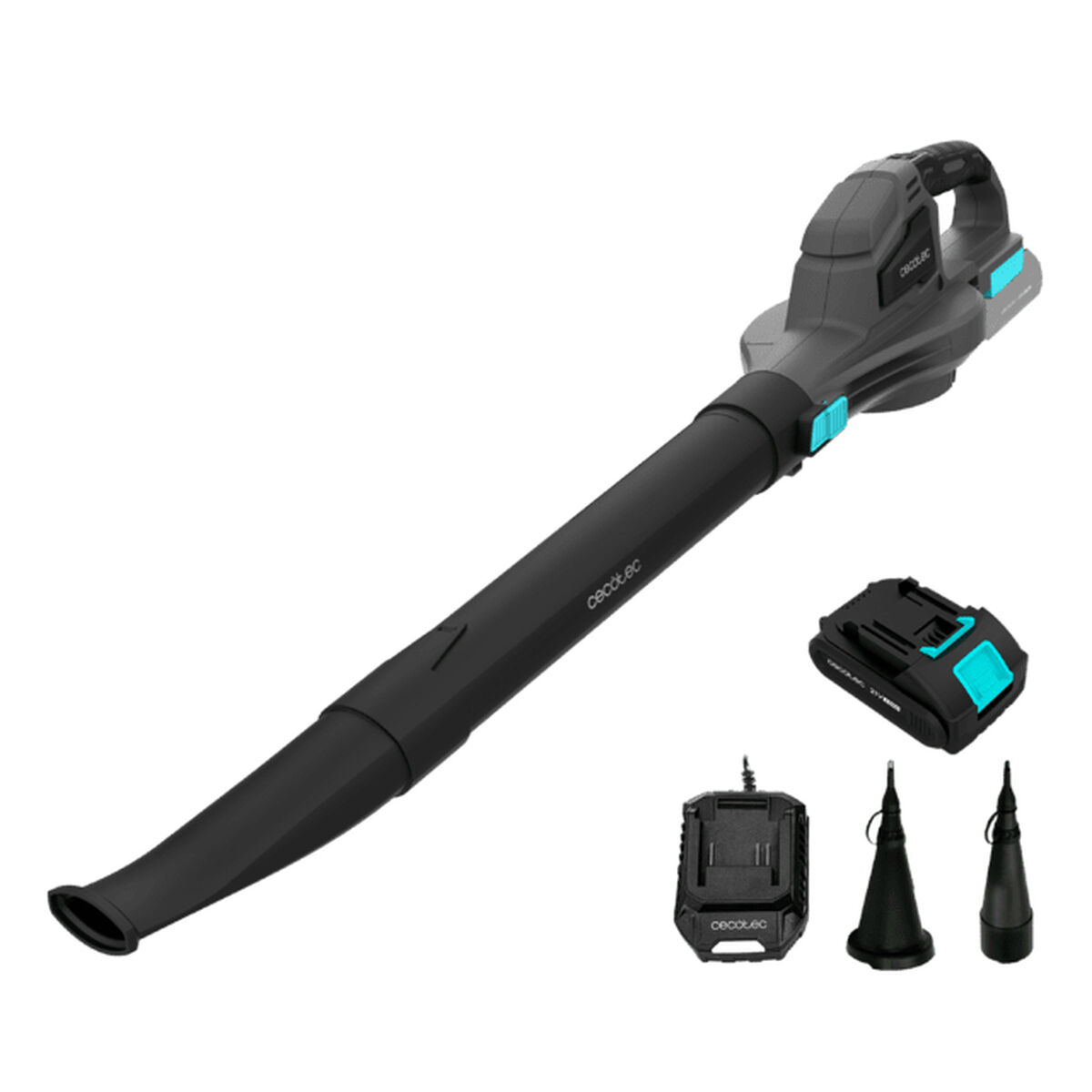 Cecotec Soplador a batería AirForce 2500 Agile 21V ultraligero velocidad regulable 241km/h