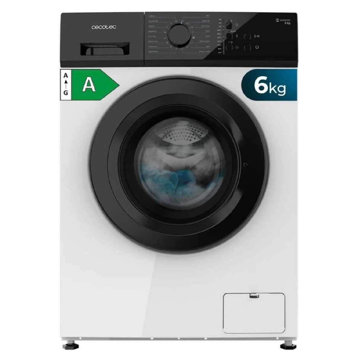 Lavadora Cecotec Bolero DressCode 620 Inverter 1000 rpm 6 Kg