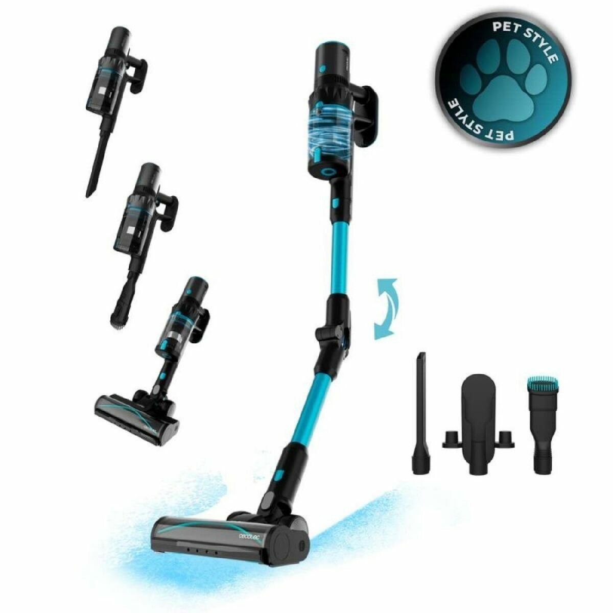 Aspirador Escoba Cecotec Conga Rockstar 3500 Storm Pet Flex 500 W 150 AW