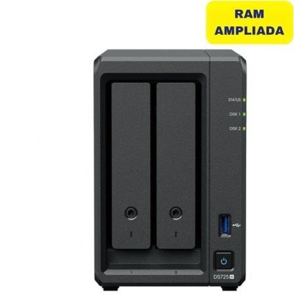 Picture of NAS Network Storage Synology DS725+/32G Black AMD Ryzen R1600