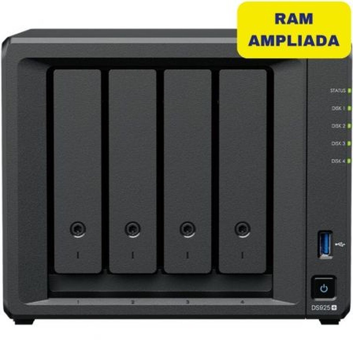 Picture of NAS Network Storage Synology DS925+/32G Quad Core Black