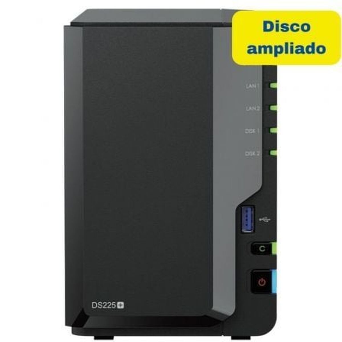 Picture of NAS Network Storage Synology DS225+ 8TB Black Realtek RTD1296