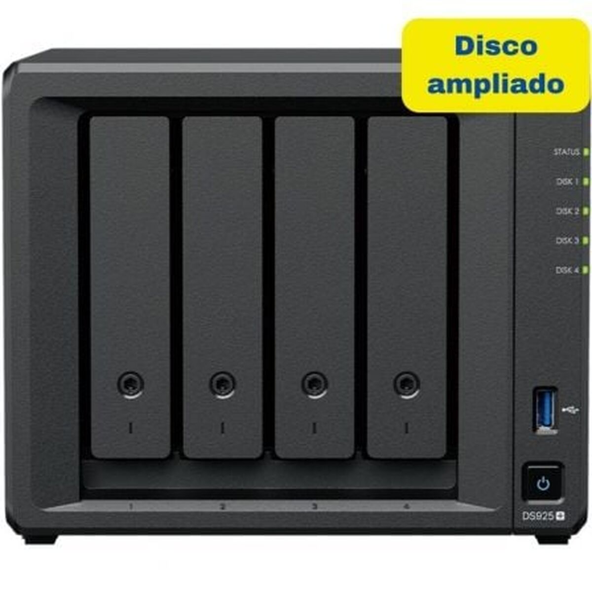 Picture of NAS Network Storage Synology DS925+ 8TB Black Intel Celeron