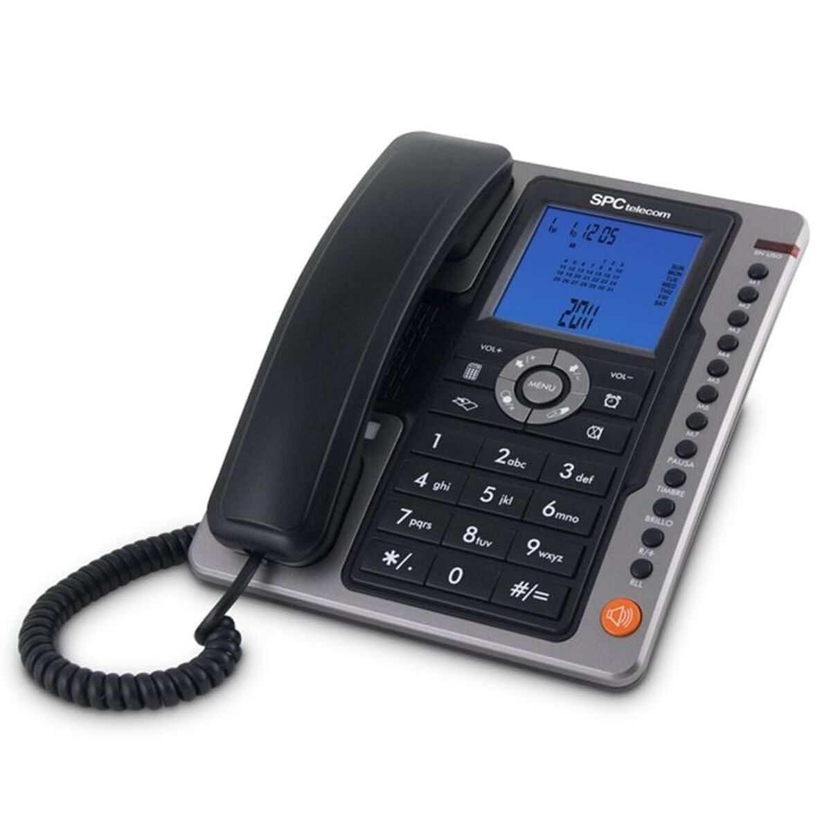 Landline Telephone SPC Gramo Blue Black