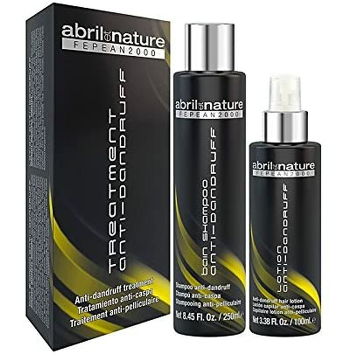 Anti-Dandruff and Anti-Hair Loss Shampoo Abril Et Nature Anti-Dandruff (2 pcs)