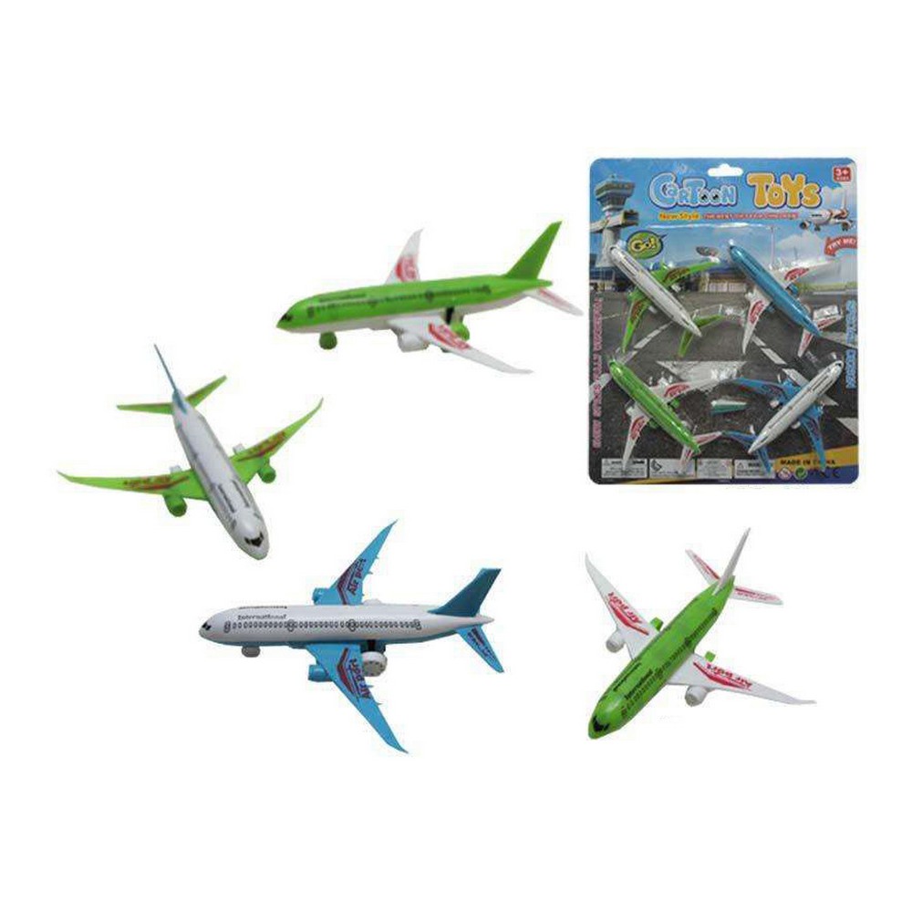 Bel terug zweer badge Playset Cartoon Toys Vliegtuig 4 Onderdelen - PS Home Shopping