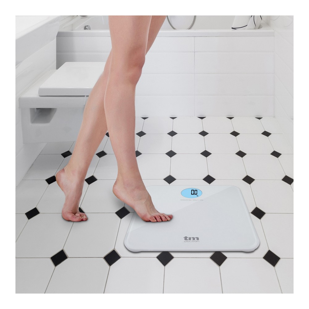 Digital Bathroom Scales TM Electron White