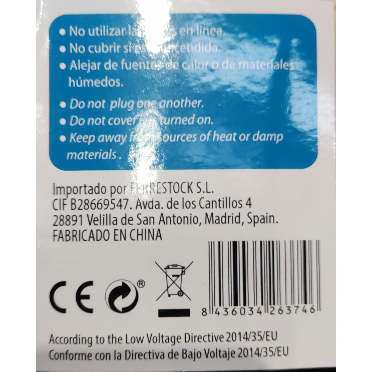 Picture of 4-socket plugboard with power switch TM Electron 3680 W