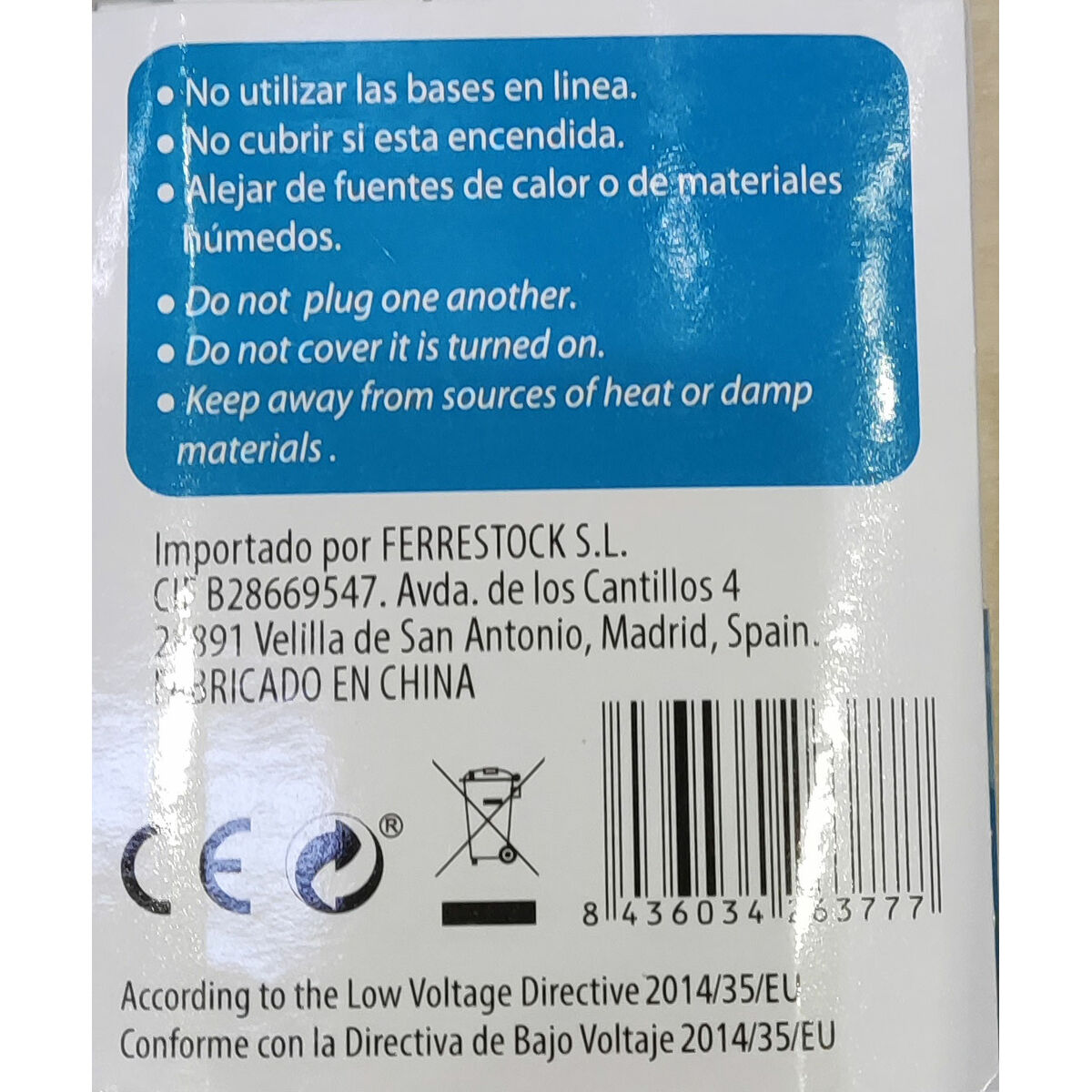 Picture of Power Socket - 6 Sockets with Switch TM Electron 3680 W