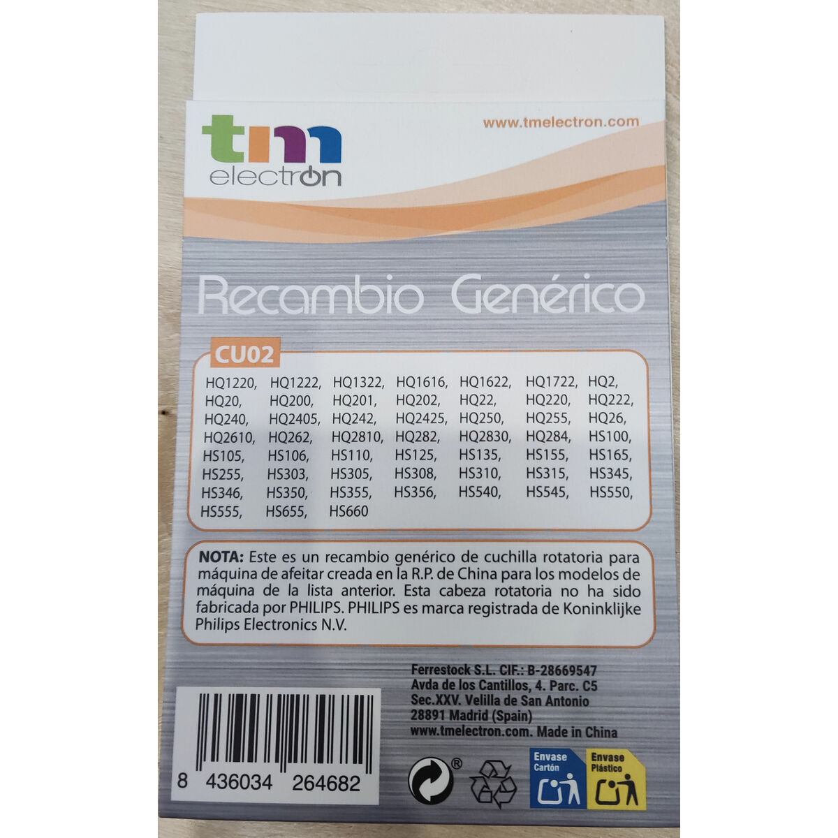 Replacement Head TM Electron