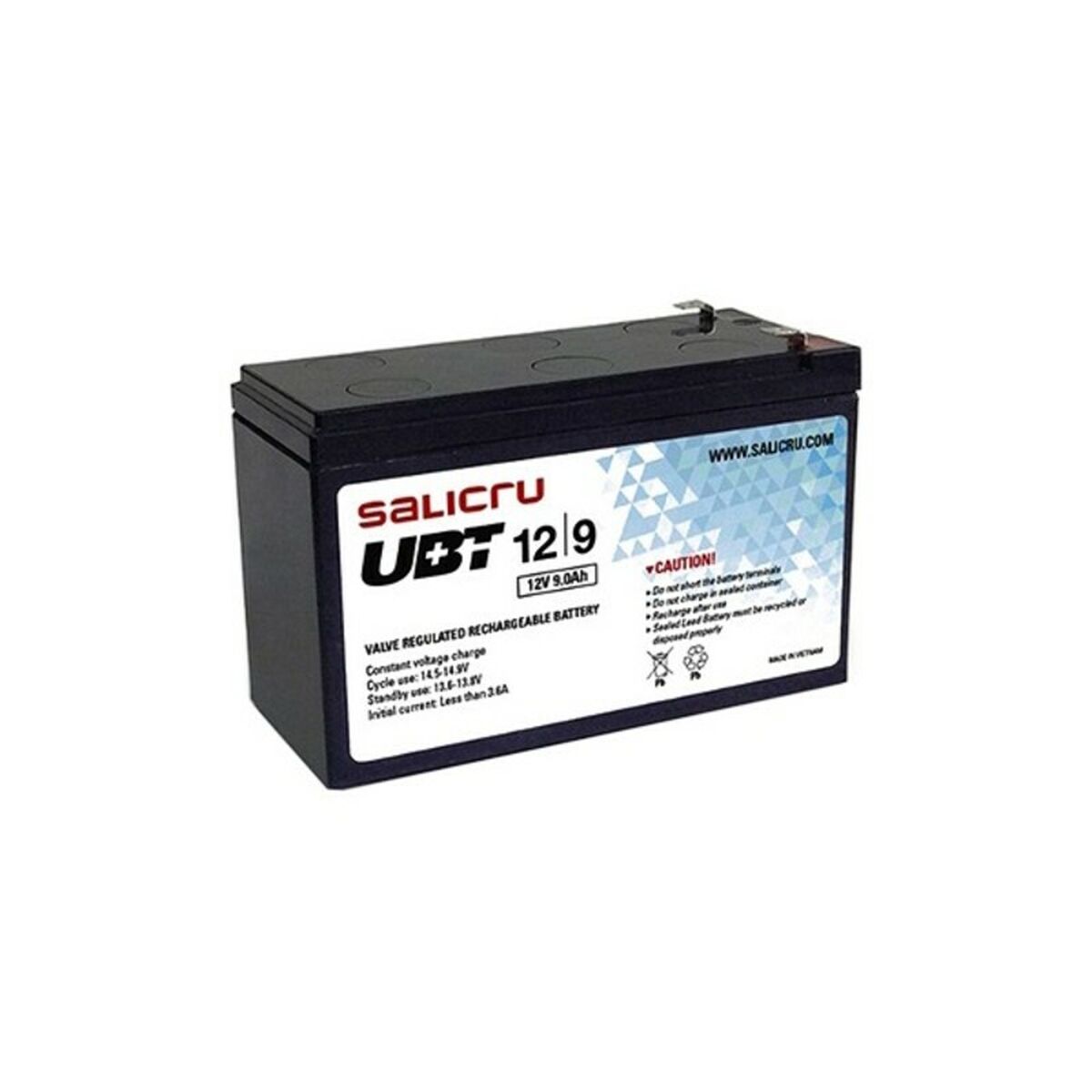 Bild von Battery for Uninterruptible Power Supply System UPS Salicru UBT 12/9 12/9 9 Ah 12V 9 Ah 12 V
