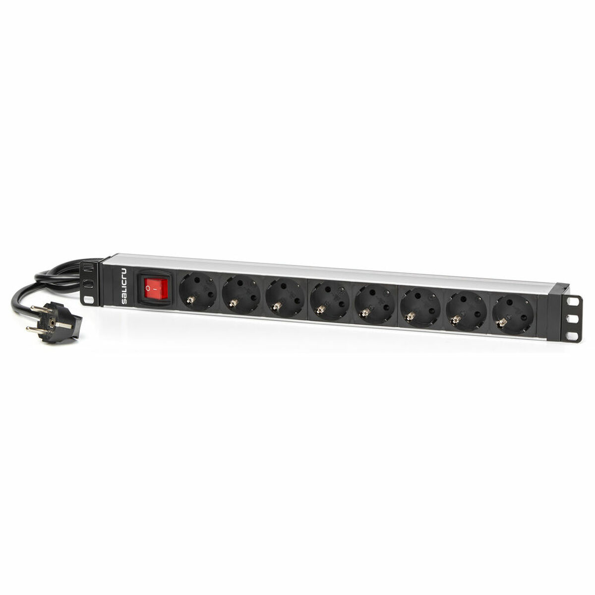 Afbeeldingen van Schuko 19" 8 Way Multi-socket Adapter with On / Off Switch Salicru 680CA000003 1,5 m (1,5 m)