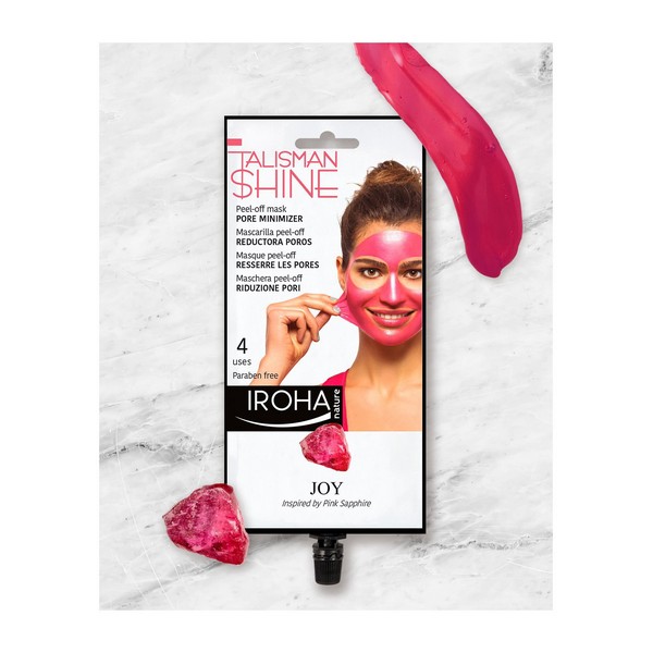 Masque facial Peel Off Pink Sapphire Pore Minimizer Iroha   