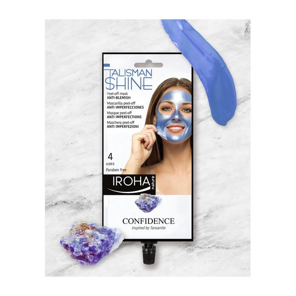 Masque facial Peel Off Blue Tanzanite Anti-blemish Iroha   