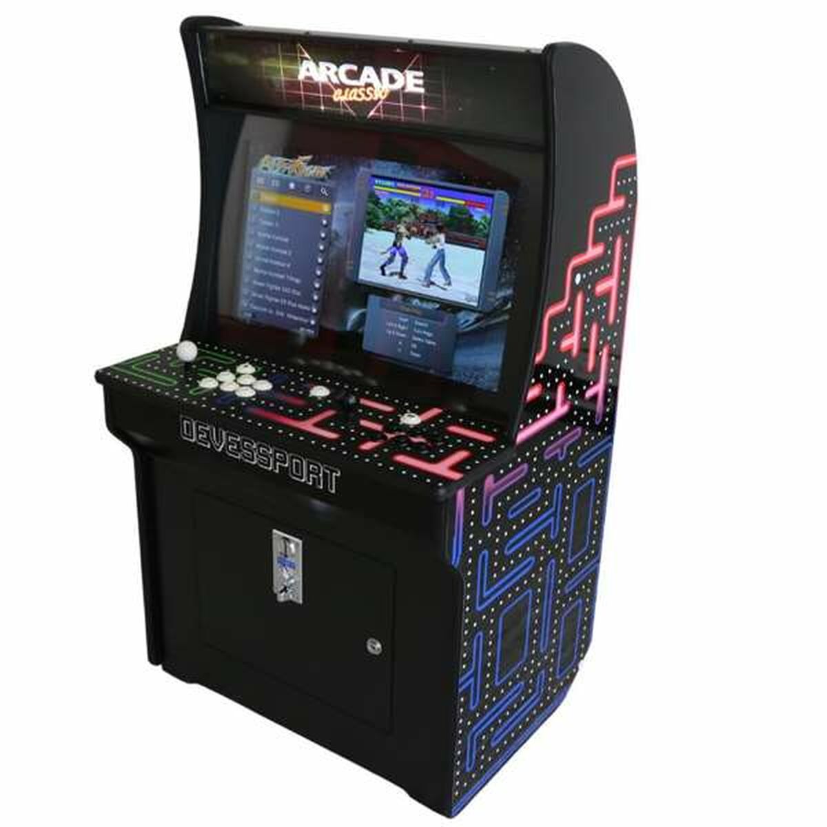 Spilleautomat Pacman 26" 128 x 71 x 58 cm Retro