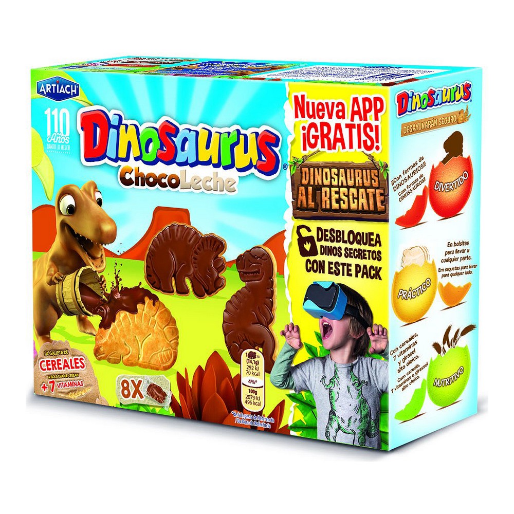 Chocolate Biscuits Artiach Dinosaurus (340 g)