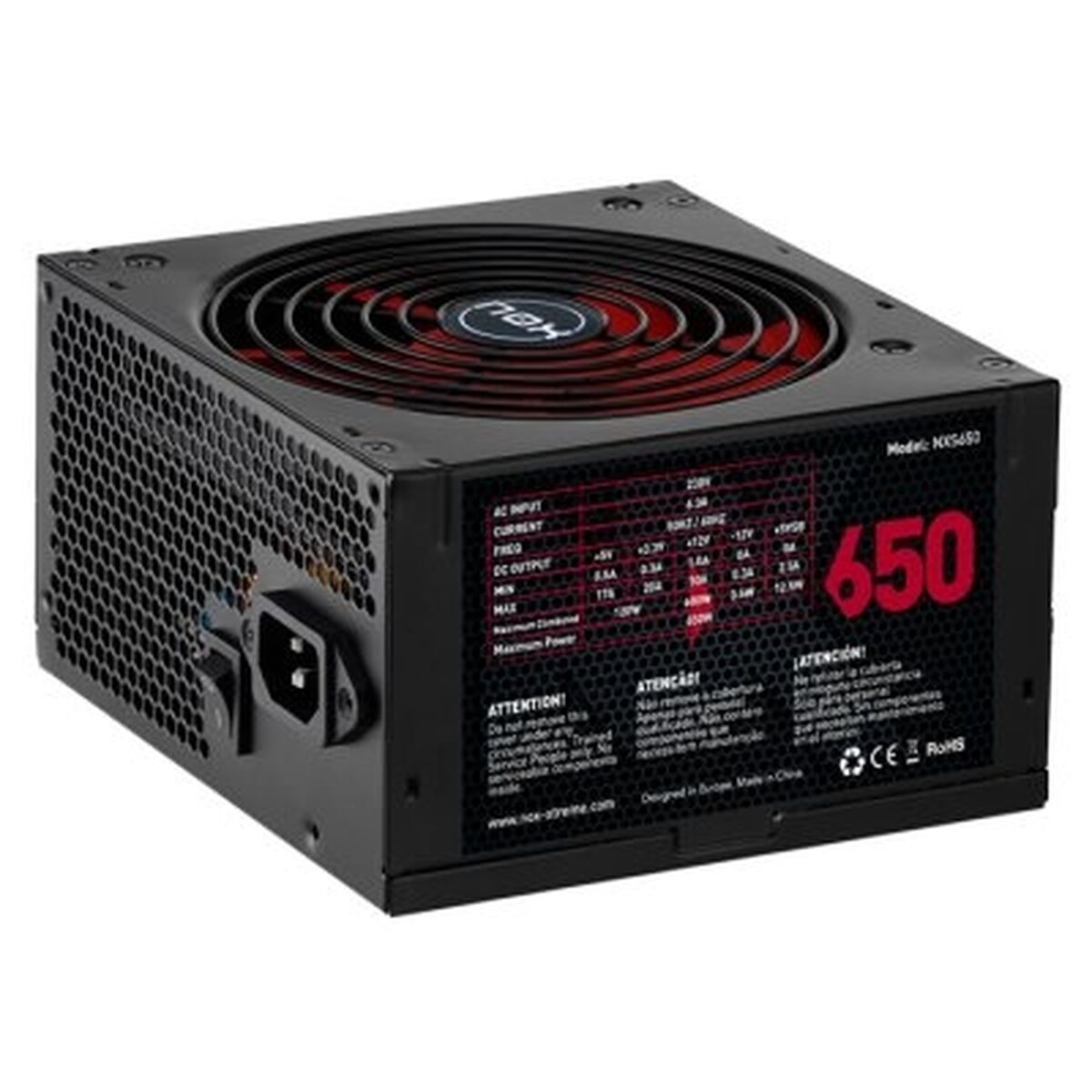 Bild von Power supply Nox NXS650 600 W 650 W