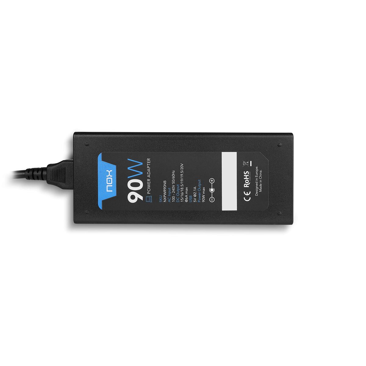 Laptop Charger Nox NXPWR90NB Black