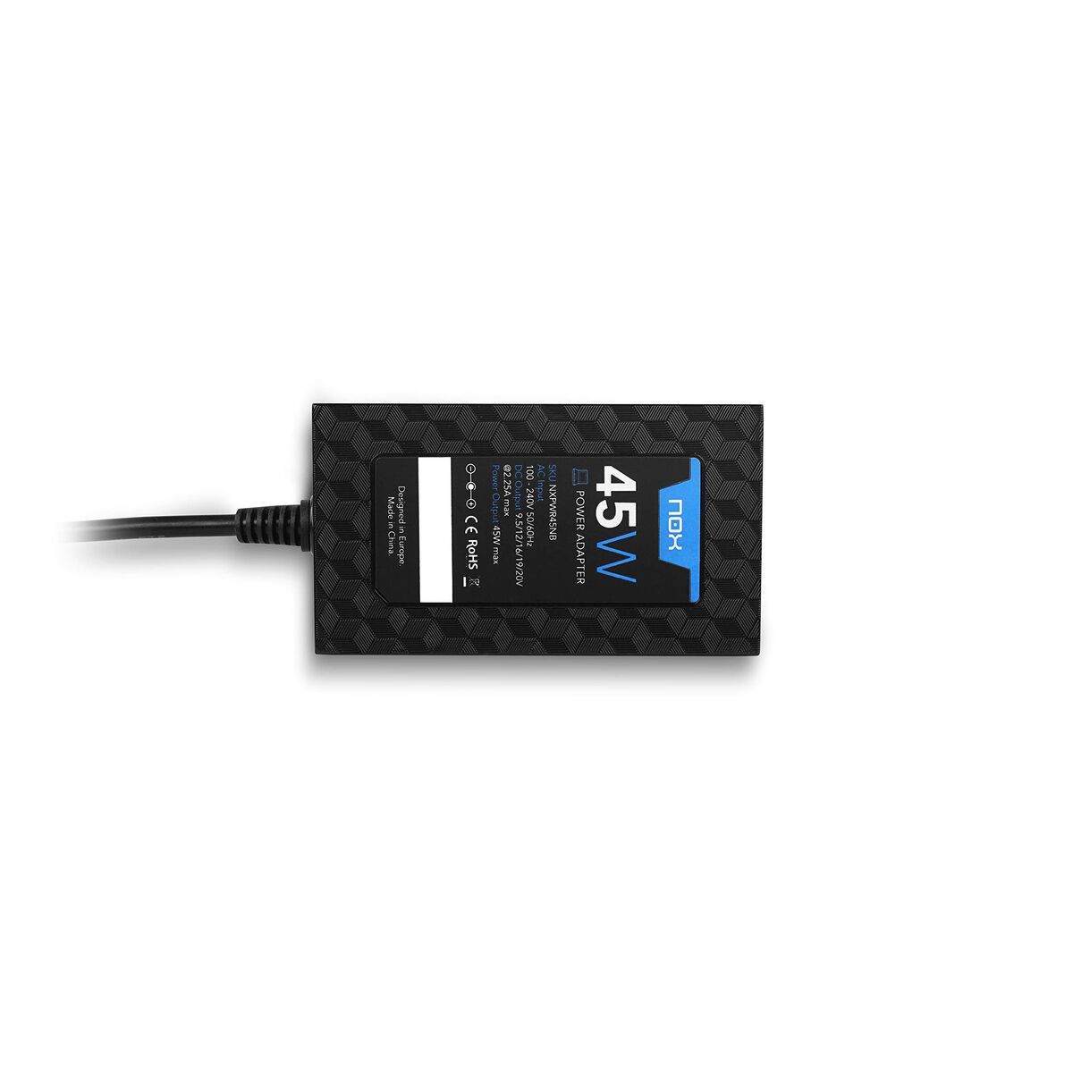 Obrazek Laptop Charger Nox NXPWR45NB Black