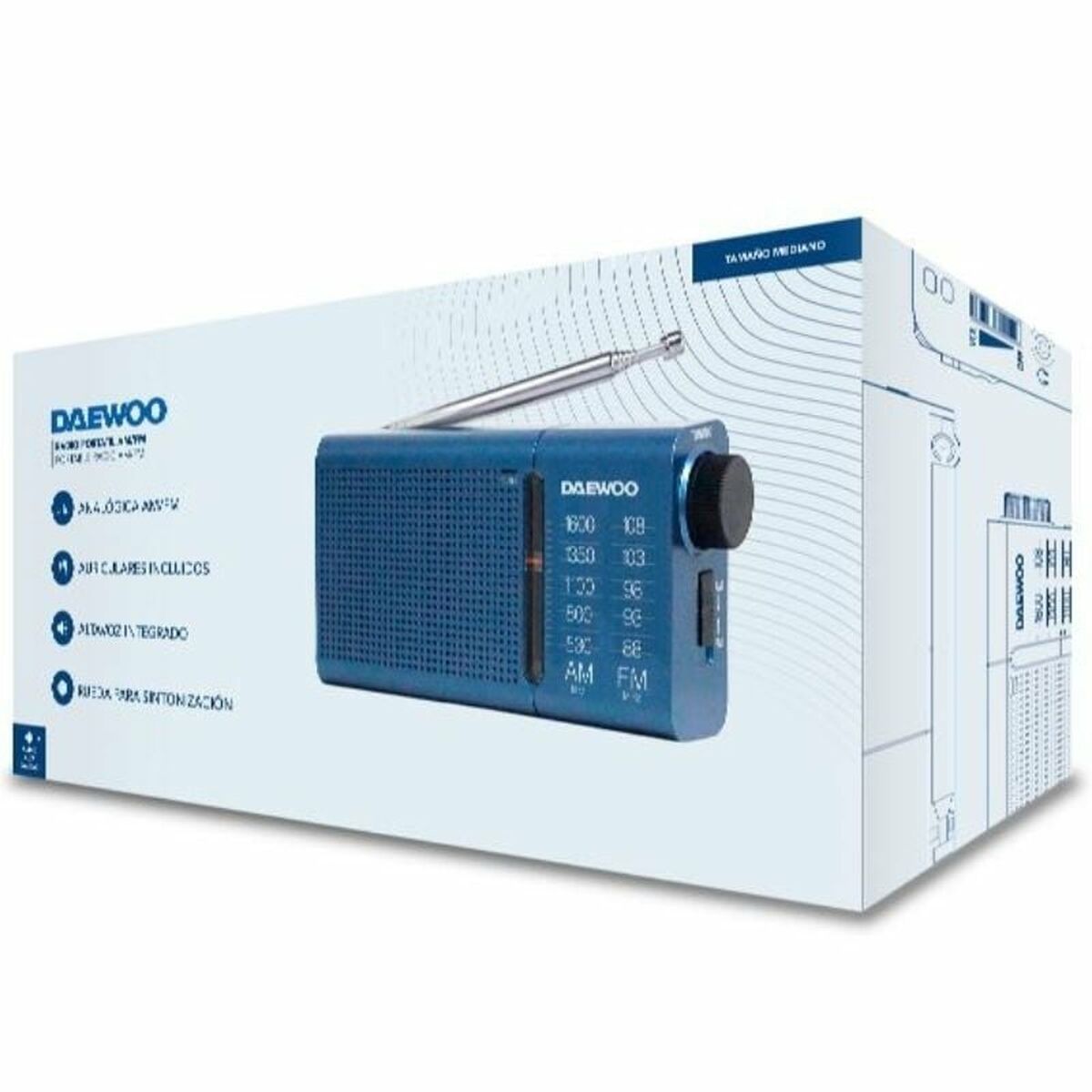 Afbeeldingen van Transistor Radio Daewoo DW1036 Blue