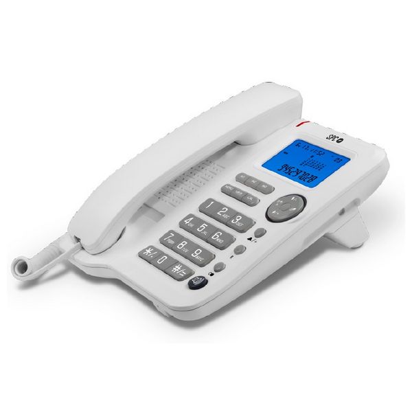 Teléfono Fijo SPC 3608B LCD Blanco