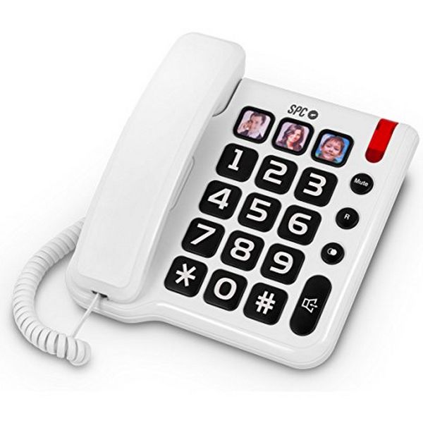 Teléfono Fijo para Mayores SPC 3294 Blanco