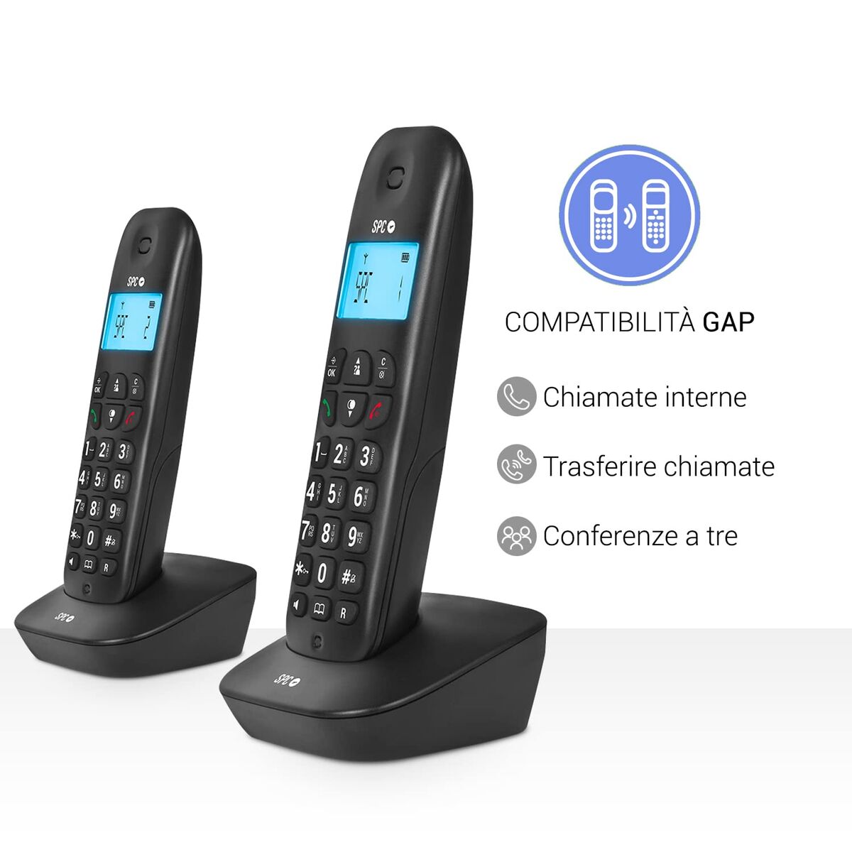 Wireless Phone SPC AIR PRO 7302N Blue Black
