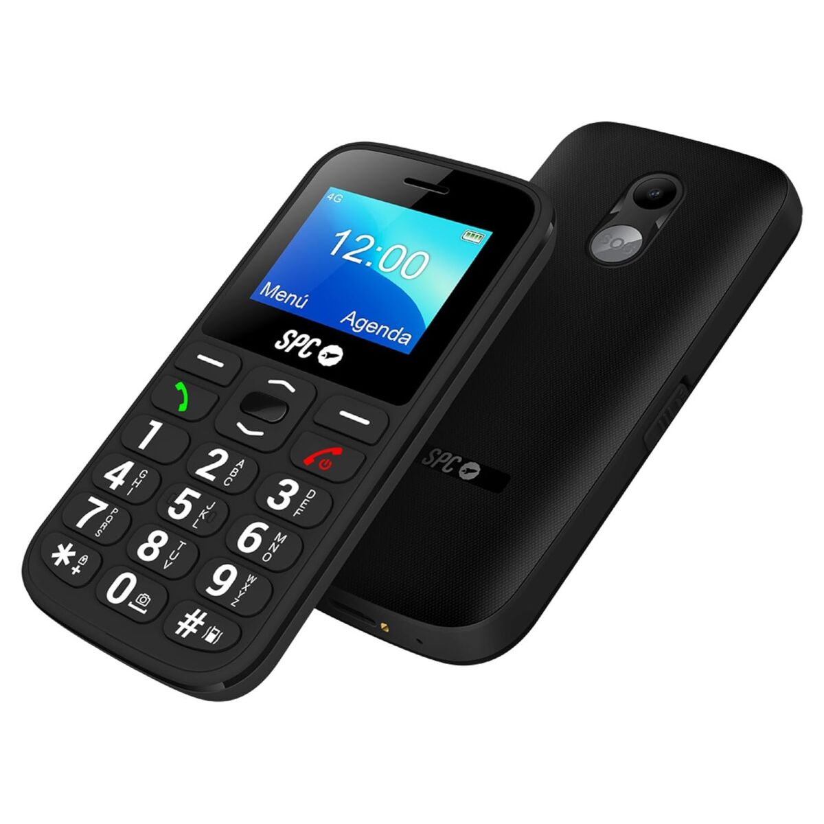 Mobile phone SPC FORTUNE 2 4G Black 64 GB 128 GB RAM 4G LTE