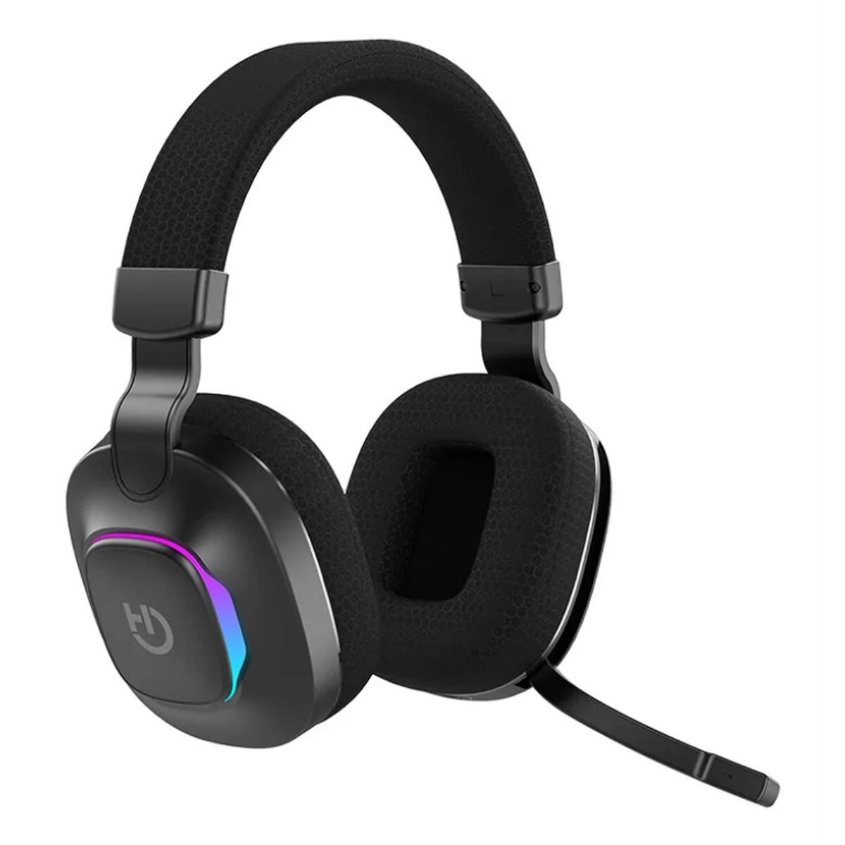 Picture of Headphones with Headband Hiditec Vortex ARGB Black Multicolour