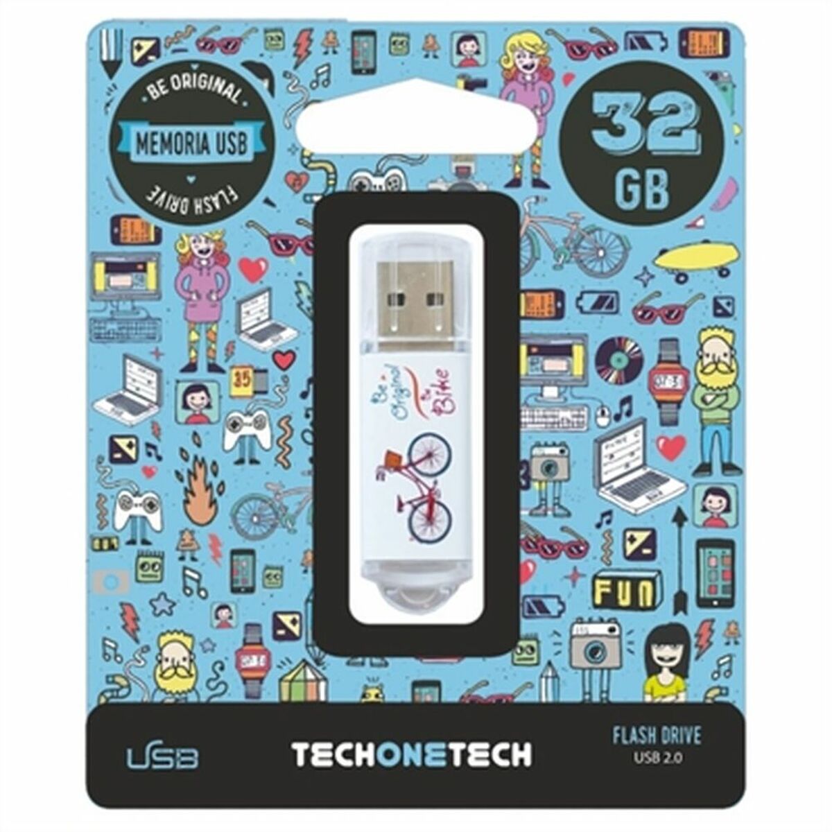 Afbeeldingen van USB stick Tech One Tech TEC4005-32 32 GB