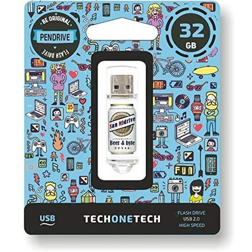 Memoria USB Tech One Tech Beers & Bytes TEC4011-32 32 GB