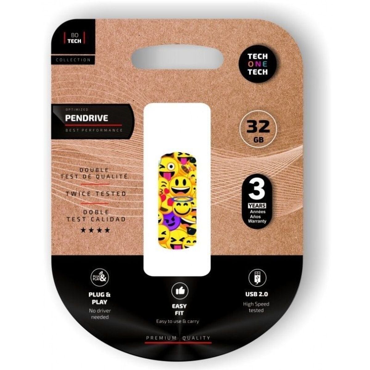 Bild von USB stick Tech One Tech Emoji collage Multicolour 32 GB