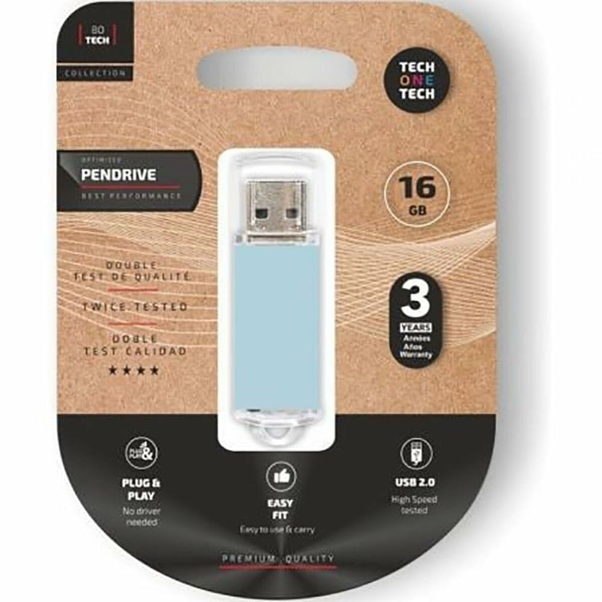 Bild von Pendrive Tech One Tech TEC3010-16 Blue 16 GB