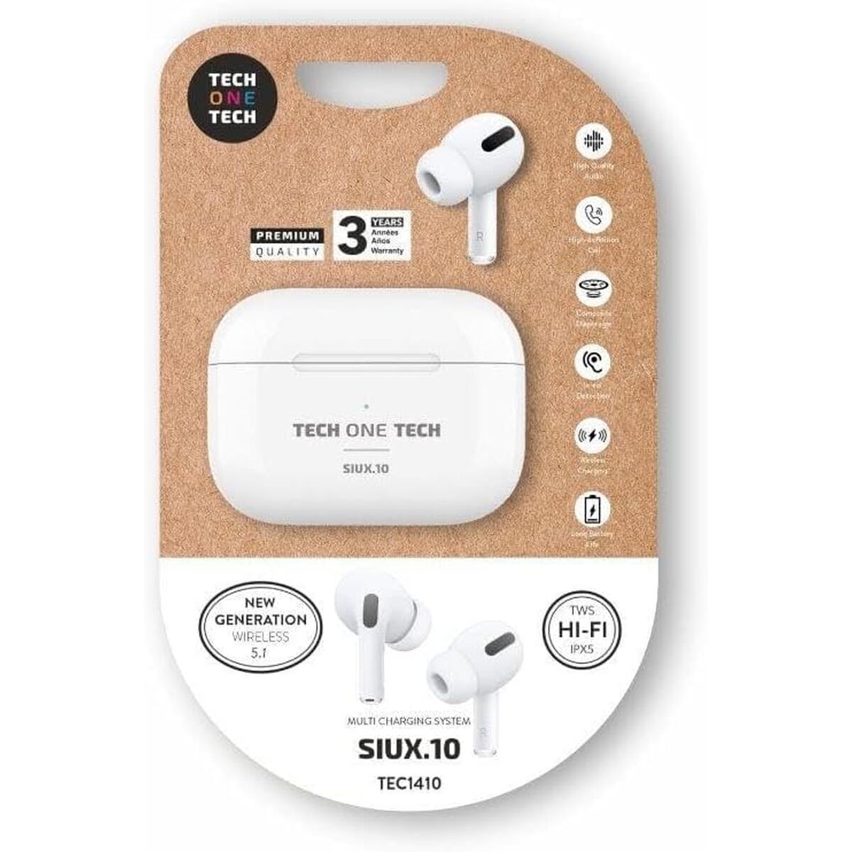 Picture of In-ear Bluetooth Headphones Tech One Tech TEC1410 Multicolour