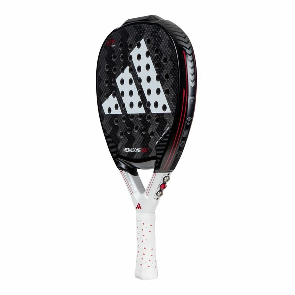 Padel Racket Adidas Metalbone HRD+ 2024/ Negra y Blanca (Ale Galan) Zwart