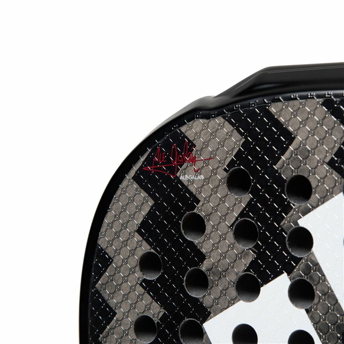 Padel Racket Adidas Metalbone HRD+ 2024/ Negra y Blanca (Ale Galan) Zwart