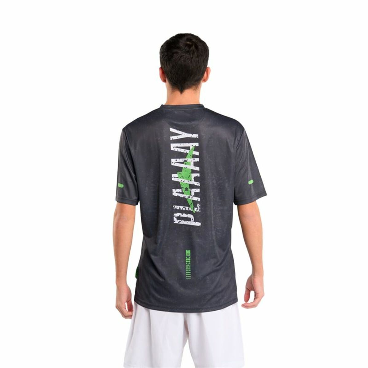 Short-sleeve Sports T-shirt Lok Sports Play Black Padel